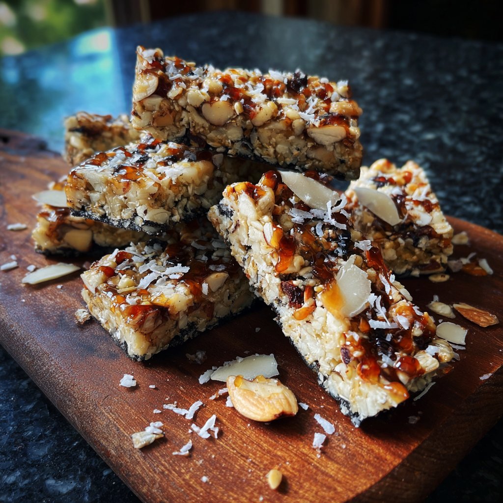 Kokos-Mandel-Müsliriegel