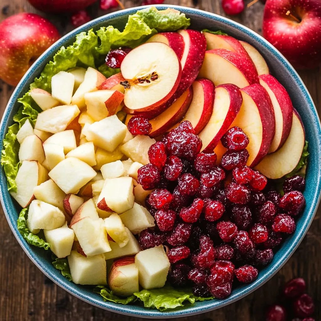 Einfacher Apfel-Cranberry-Salat