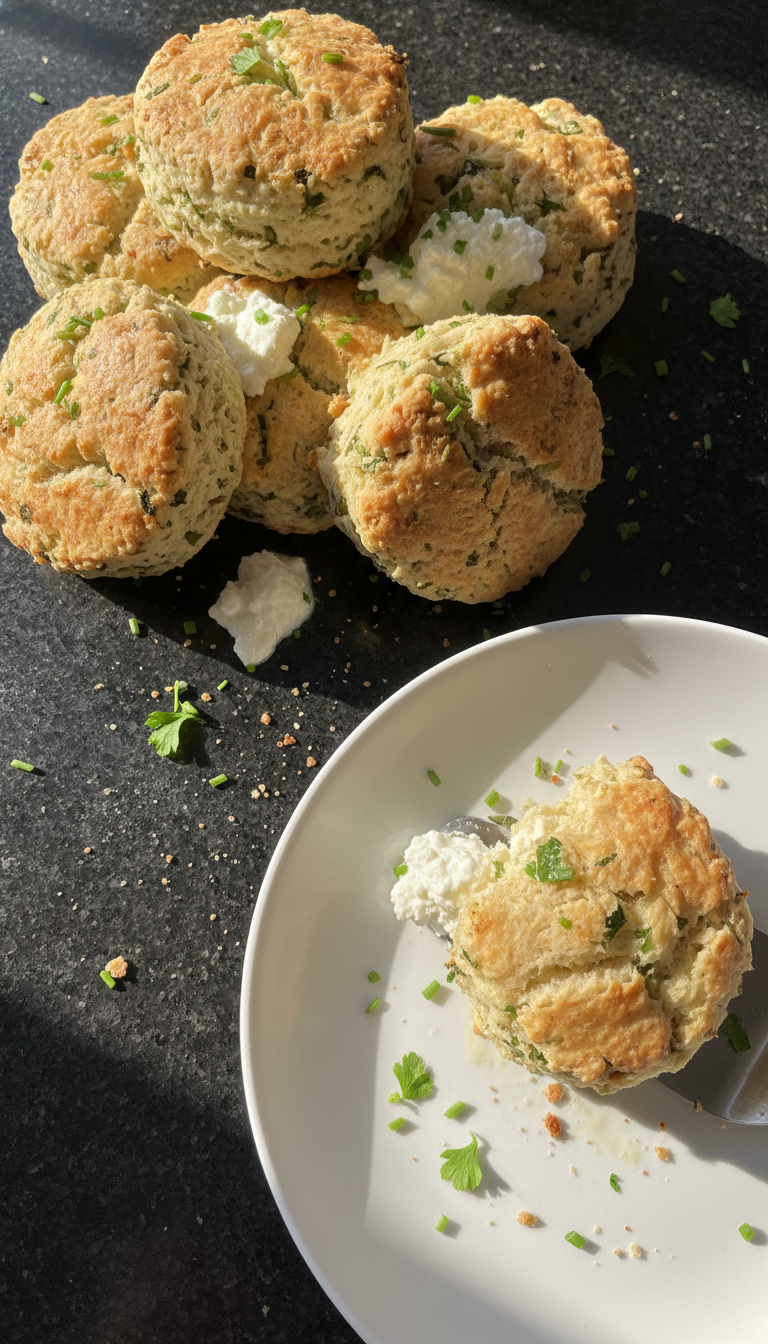 Hüttenkäse Kräuter Scones​