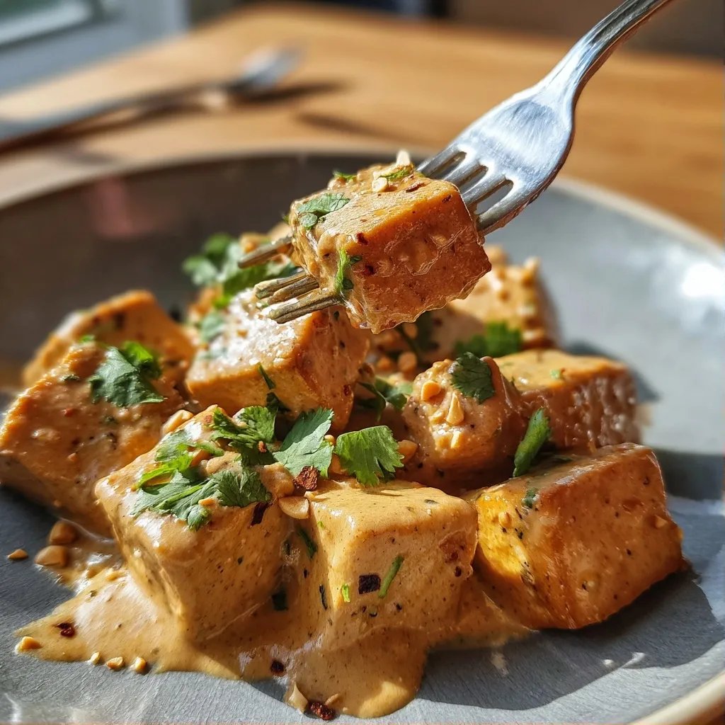 Tofu In Erdnusssoße