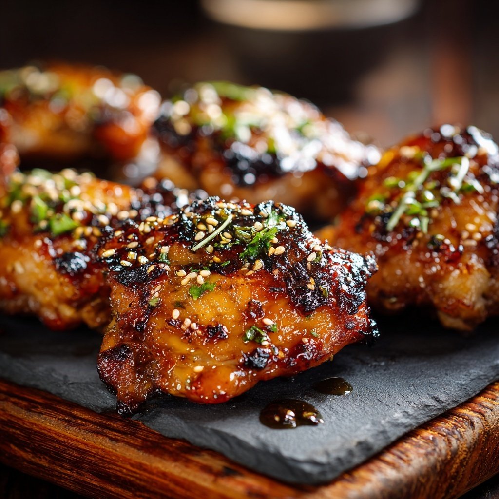 Ingwer-Soja-Hühnchenkeulen