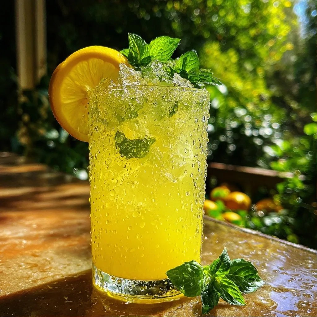 Zitrone Basilikum Limonade