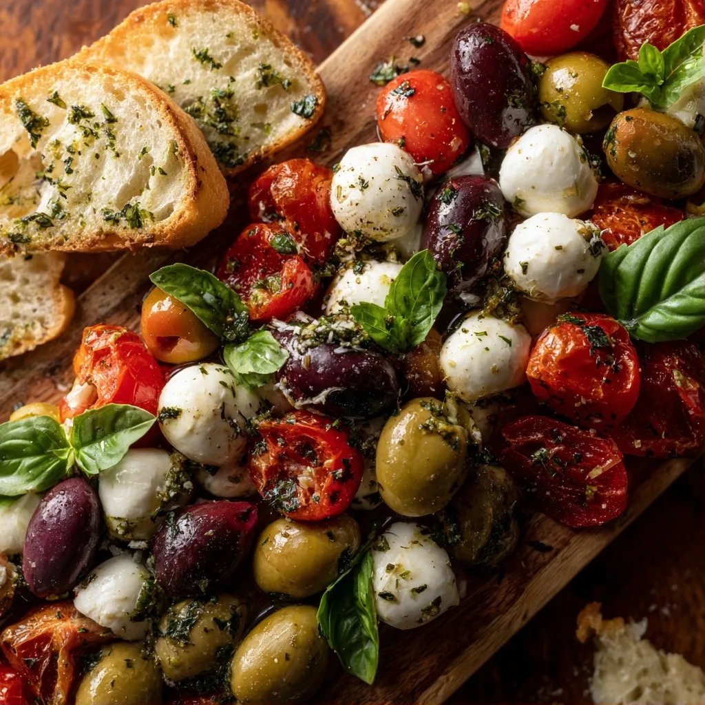 Mediterrane Antipasti-Platte