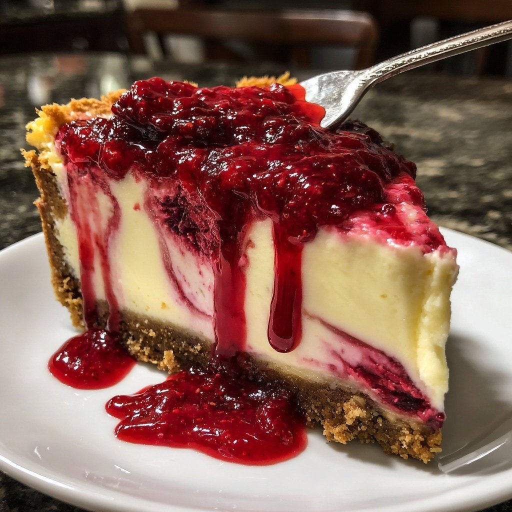 Himbeer-Swirl-Käsekuchen-Becher