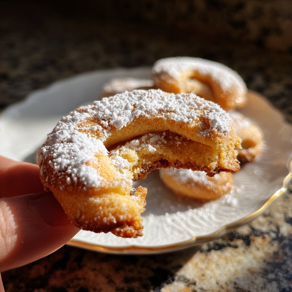Vanillekipferl Kirsch Dessert