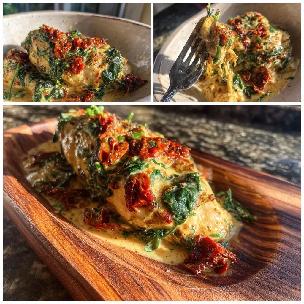 Cremiges Tuscan Hähnchen