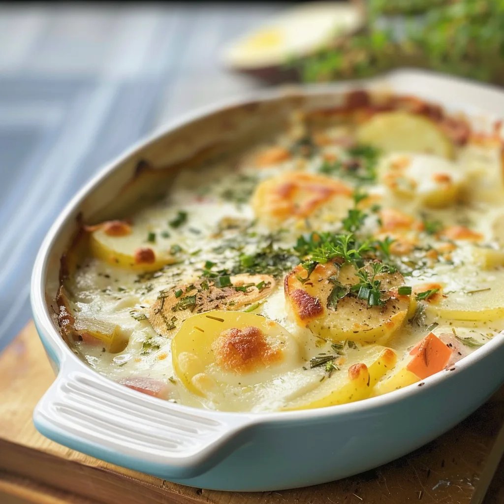 Kartoffel-Kohlrabi-Auflauf