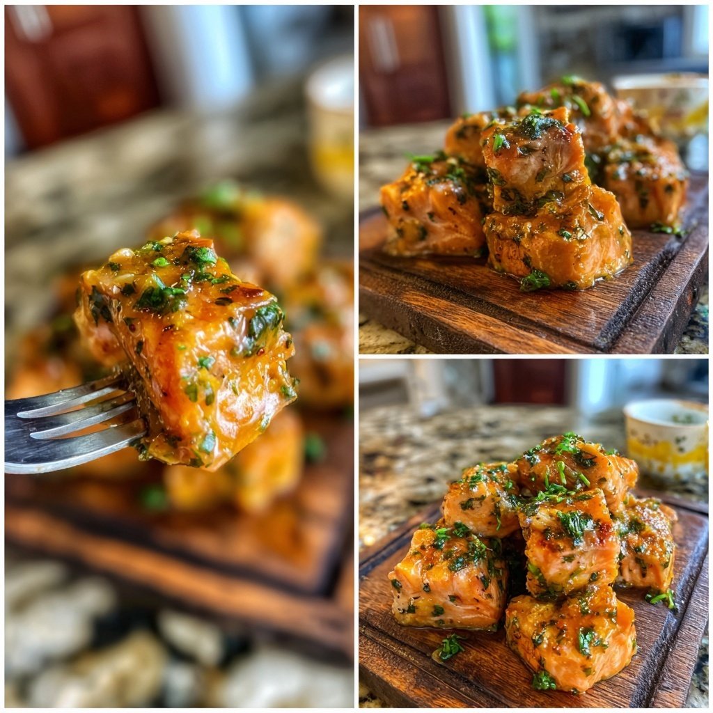 Zitrone Gebackene Lachs Bissen