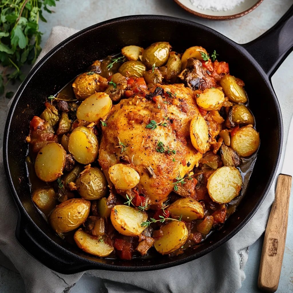 Rosenkohl Pfanne mit Kartoffeln