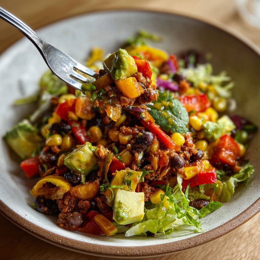 Gemüse Taco Salat Bowl