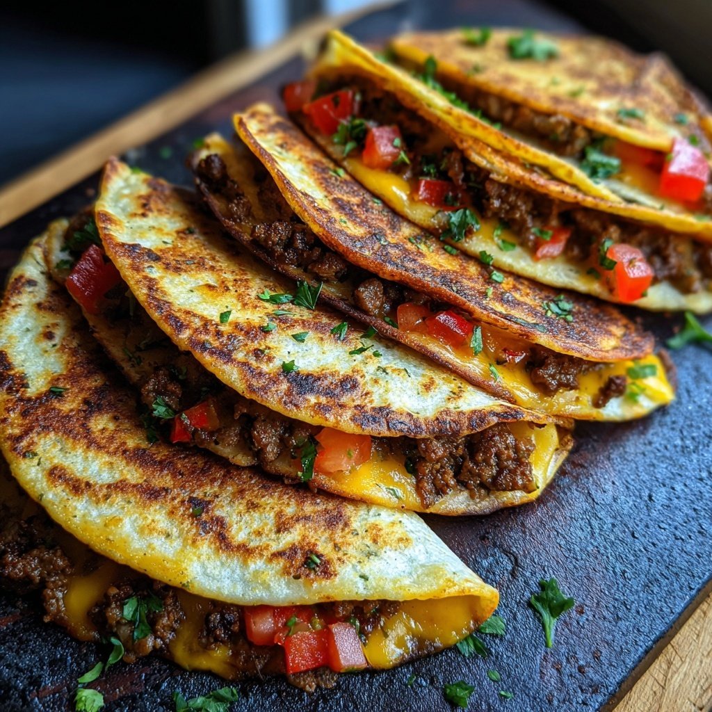Scharfe Hackfleisch Tortillas