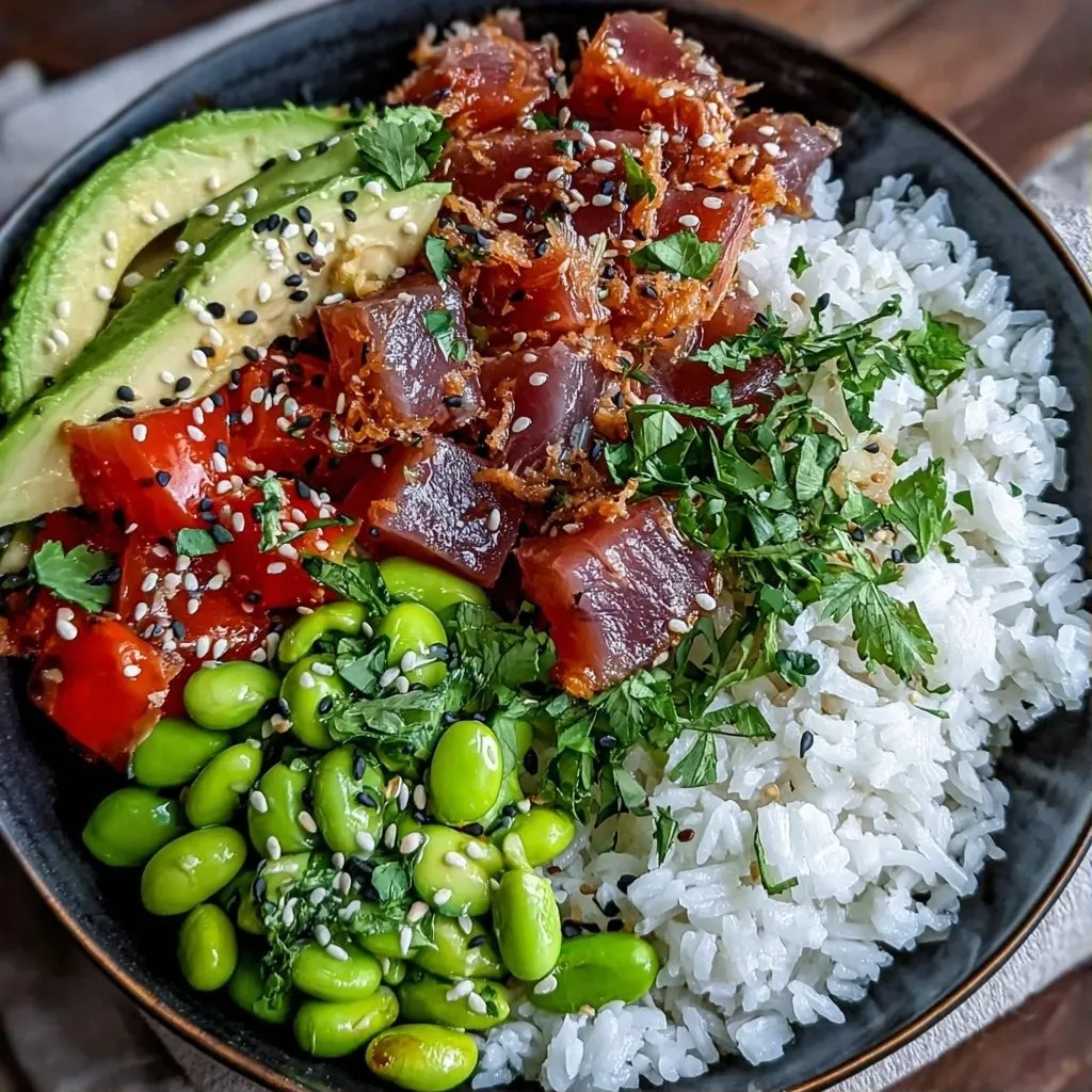 Thunfisch Bowl mit Reis