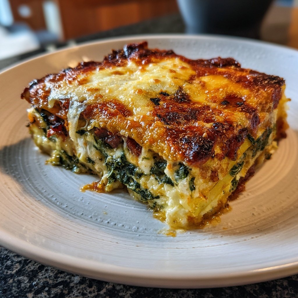 Keto Spinat Lasagne