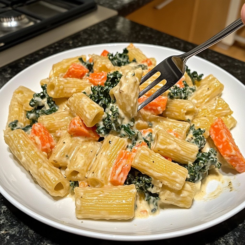 Schnelle-und-Einfache One-Pot-Pasta mit Wintergemüse