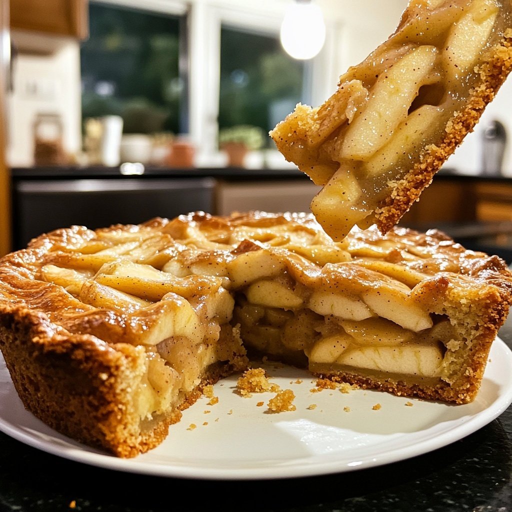 Saisonal-Festlicher Bratapfelkuchen mit Marzipan