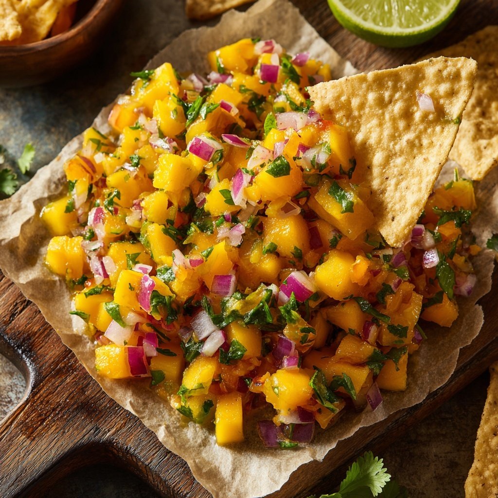 Einfache Mango Salsa