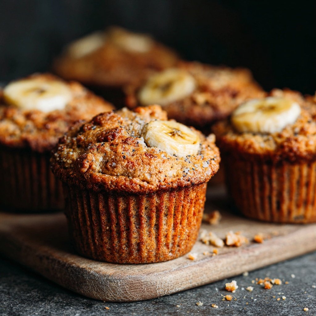 Haferflocken Bananen Muffins am Nachmittag
