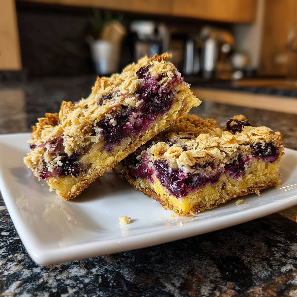 Zitrone Blaubeeren Sauerteig mit Müsli Krunch