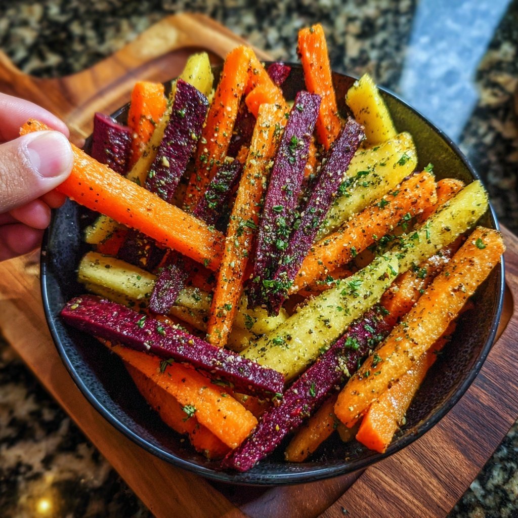 Fondue Beilage marinierte Gemüsesticks