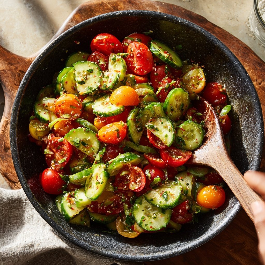 Zesty Cucumber and Tomato Salad
