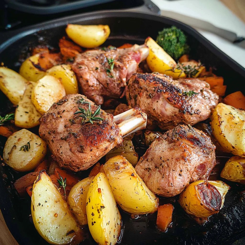 Hähnchenschenkel mit Gemüse und Kartoffeln aus dem Ofen: Ein Unglaubliches Ultimatives Rezept