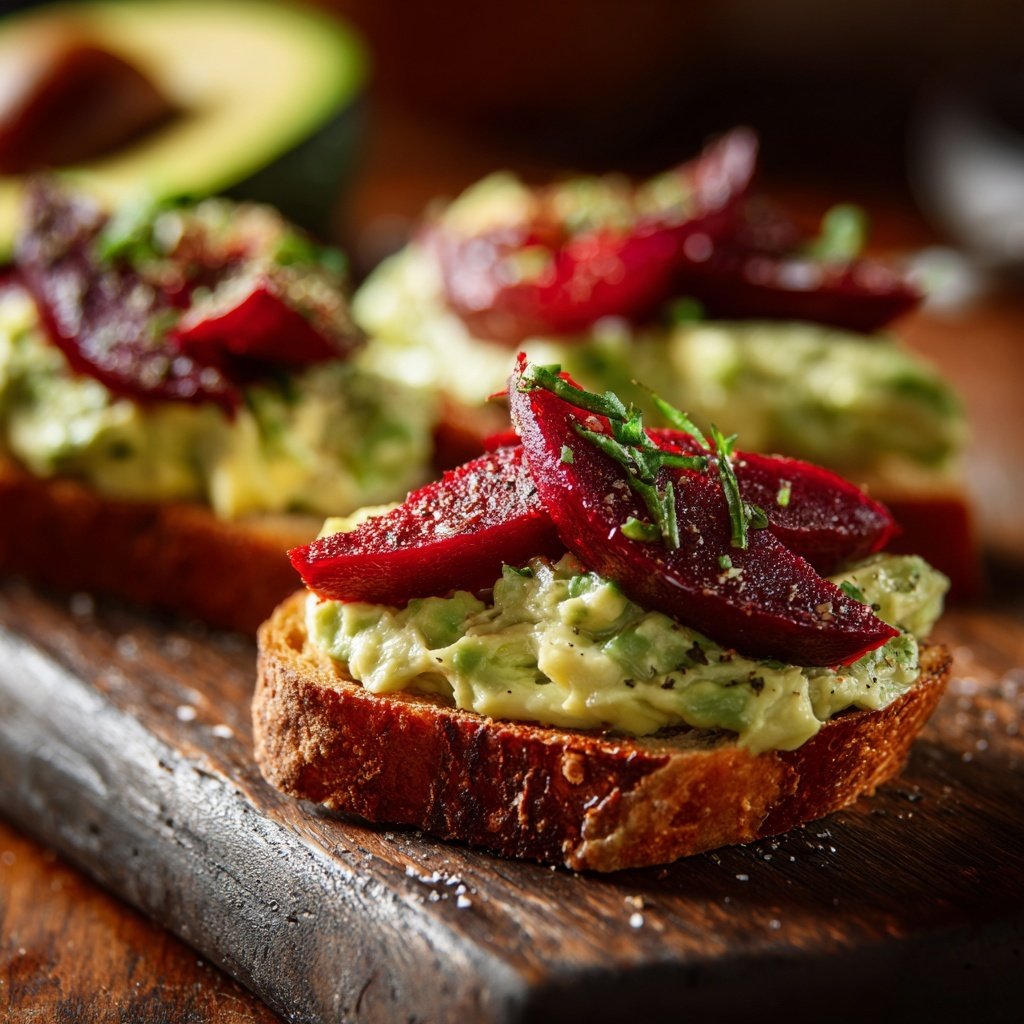 Rezept für geröstete Rote Bete: Tatar mit Avocado