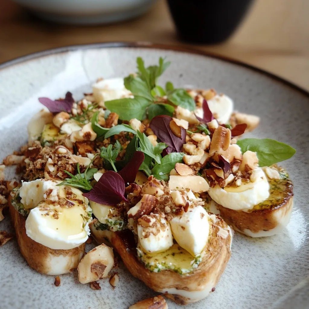 Birnen und Feta mit Walnüssen