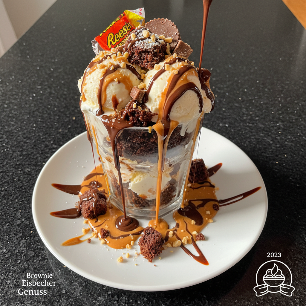 Reese’s Brownie Eisbecher Genuss