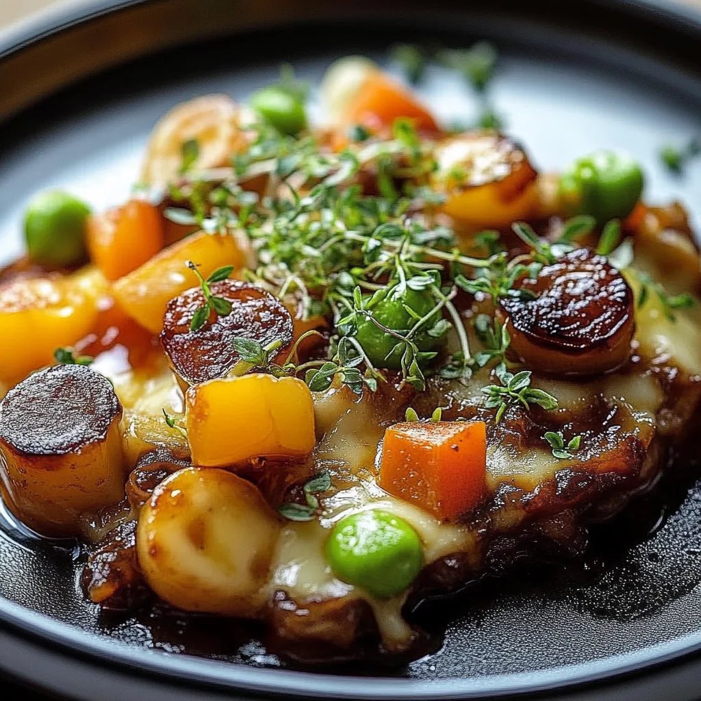 Bunter Gemüse-Hack-Auflauf