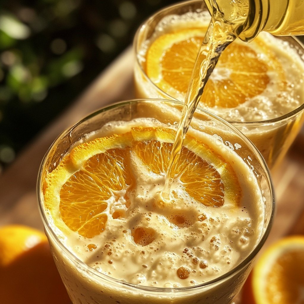 Weißwein-Orangen-Punsch mit Eierlikör