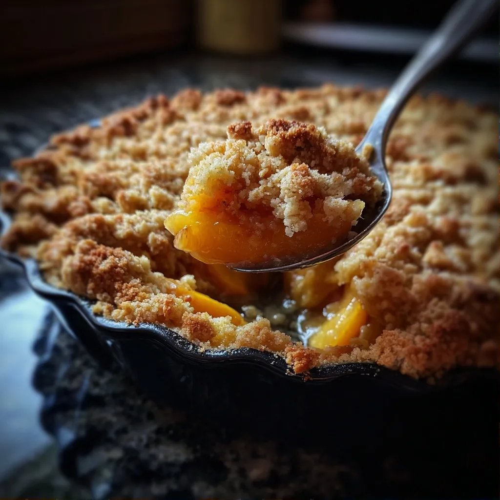 Pfirsich-Crumble schnell