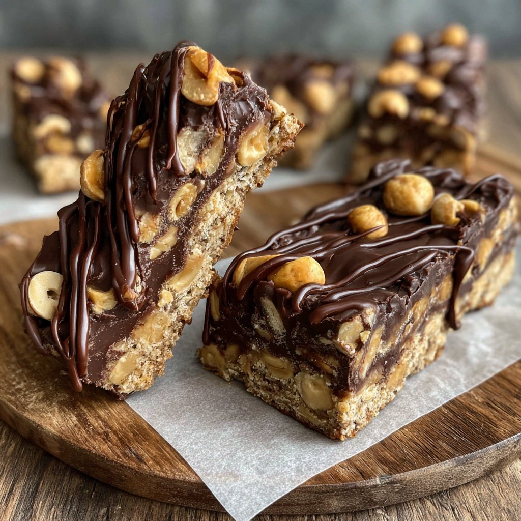 Schoko Haselnuss Traumriegel