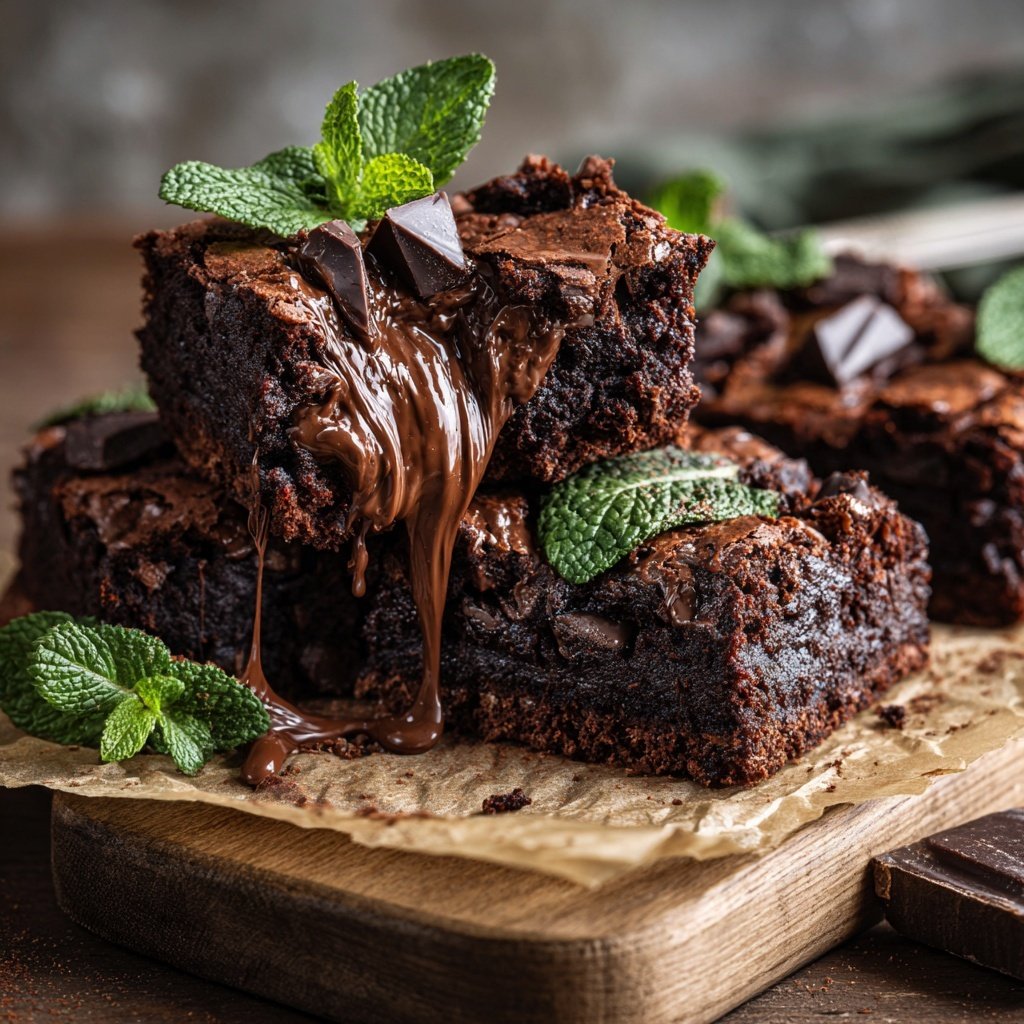 Minz Schoko Brownies