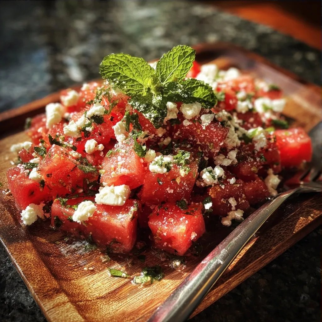 Wassermelonen-Feta-Salat