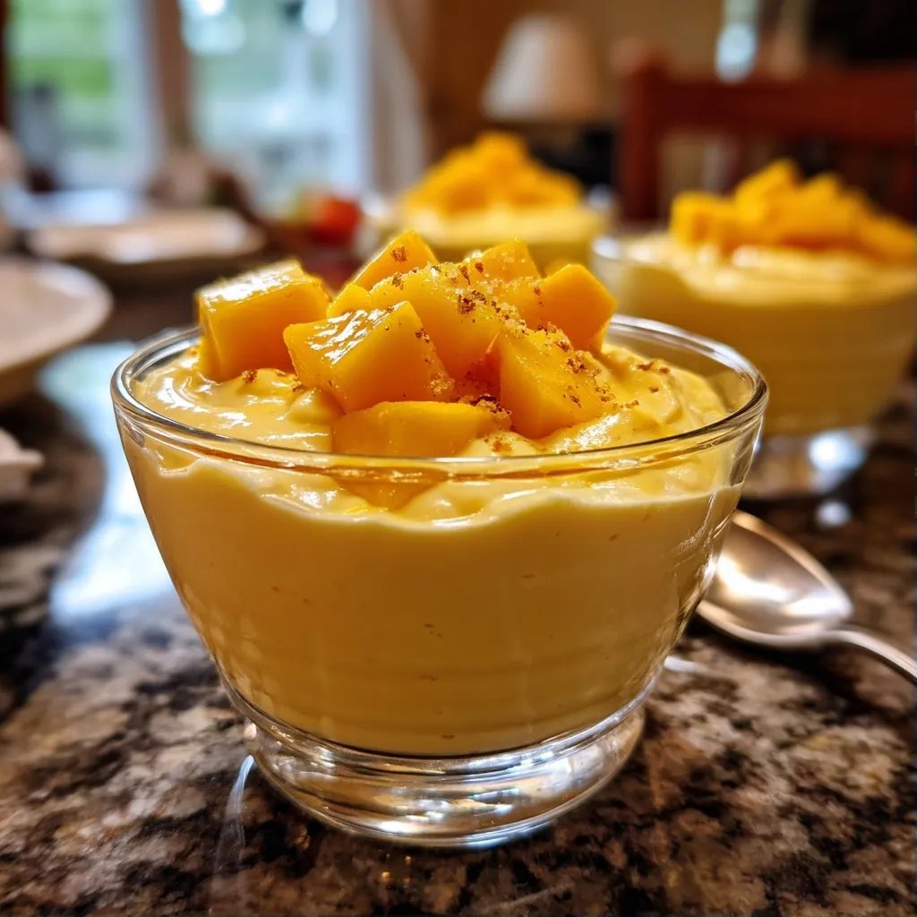 Mango Creme im Glas