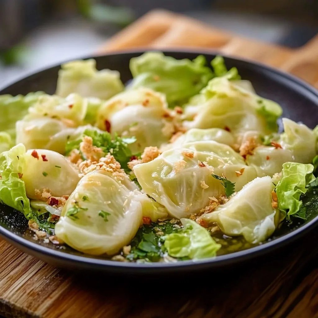 Kartoffelpfanne mit Chinakohl und Kümmel