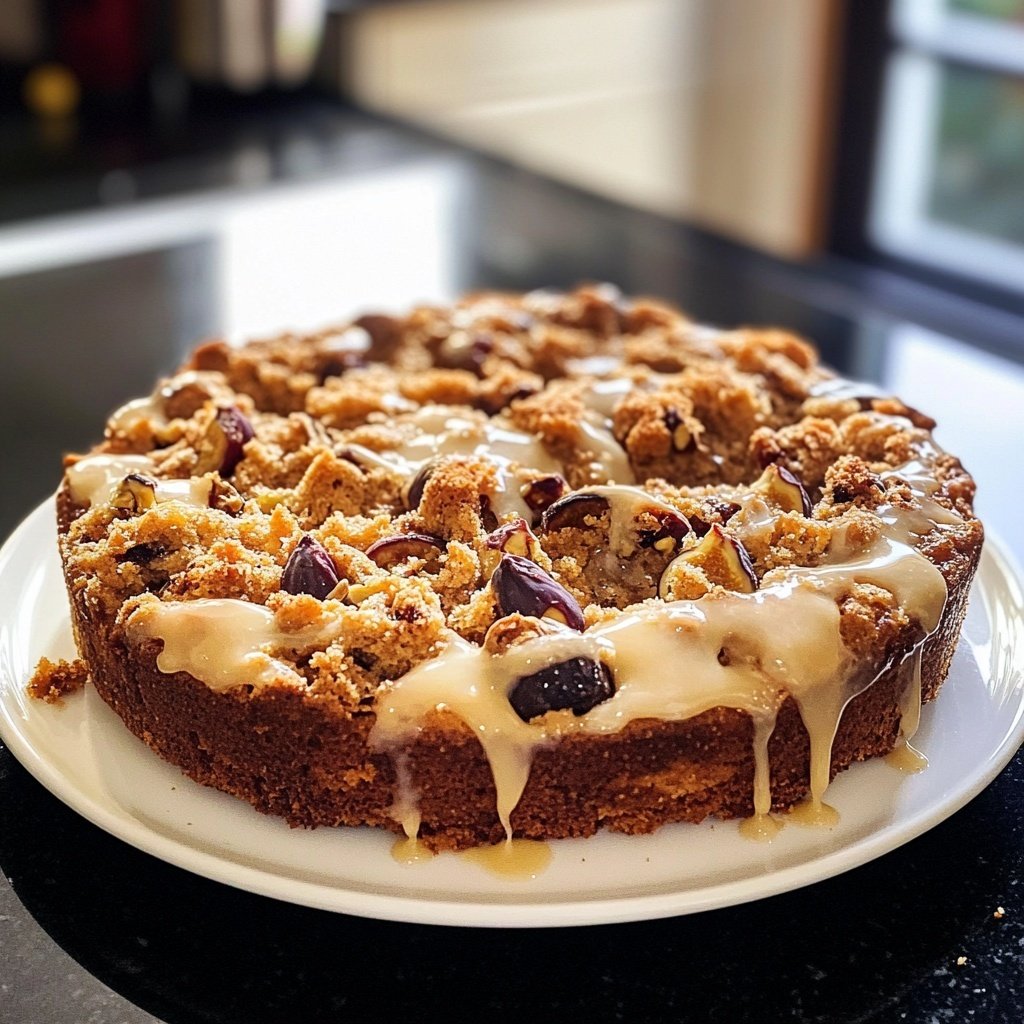 Steinbock Feige Walnuss Kuchen