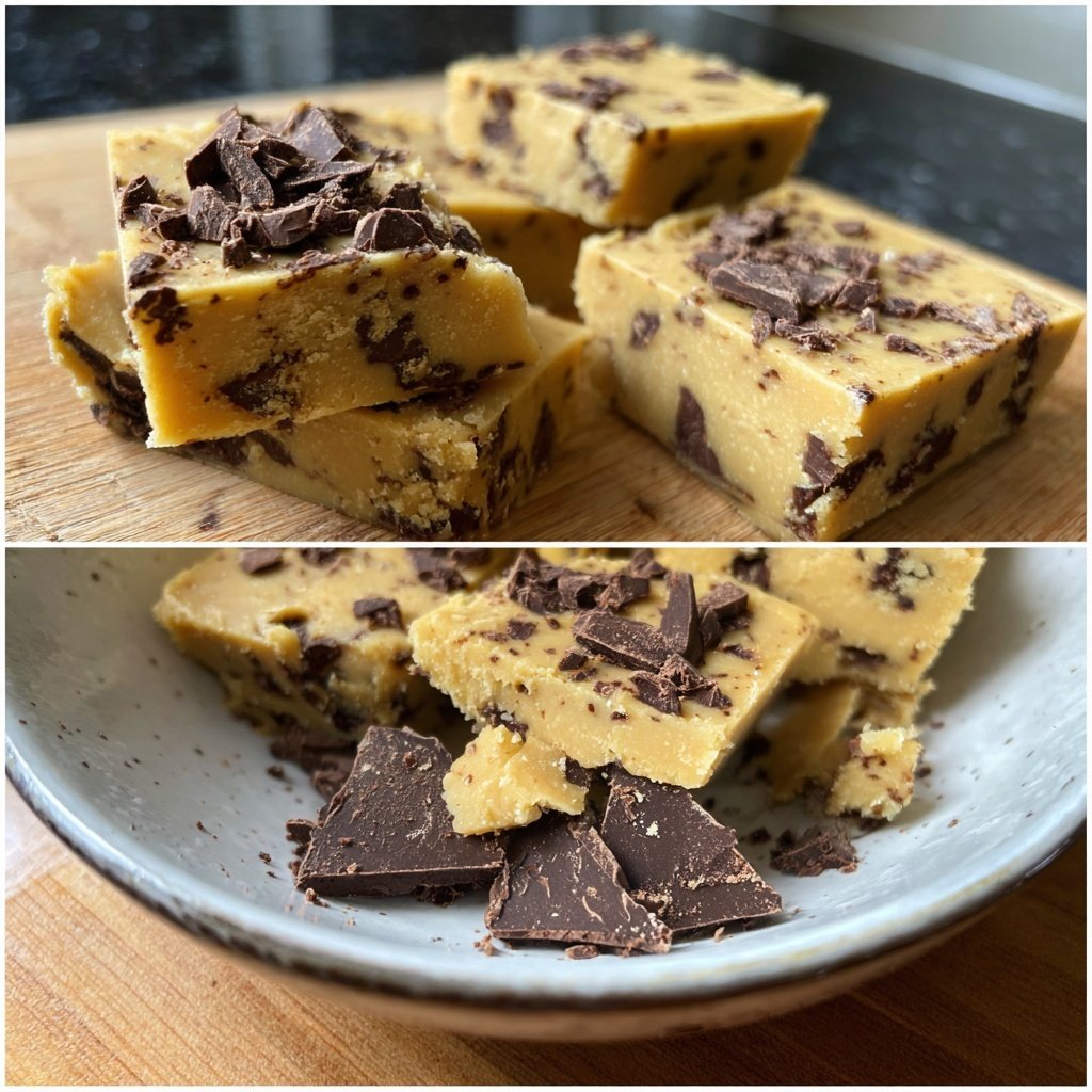 Reichhaltige Schoko Fudge Topfen Riegel