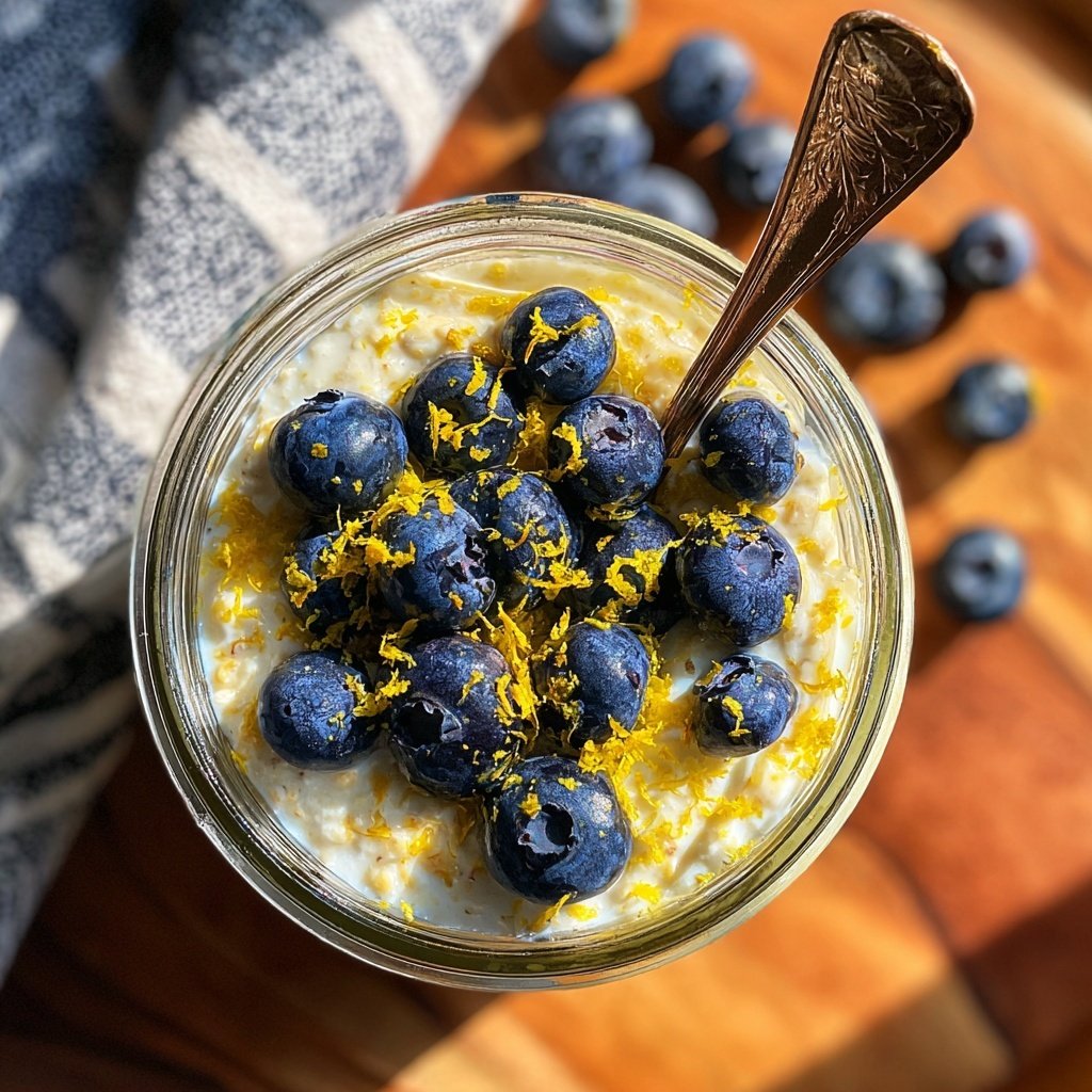 Lemon Blueberry Overnight Oats