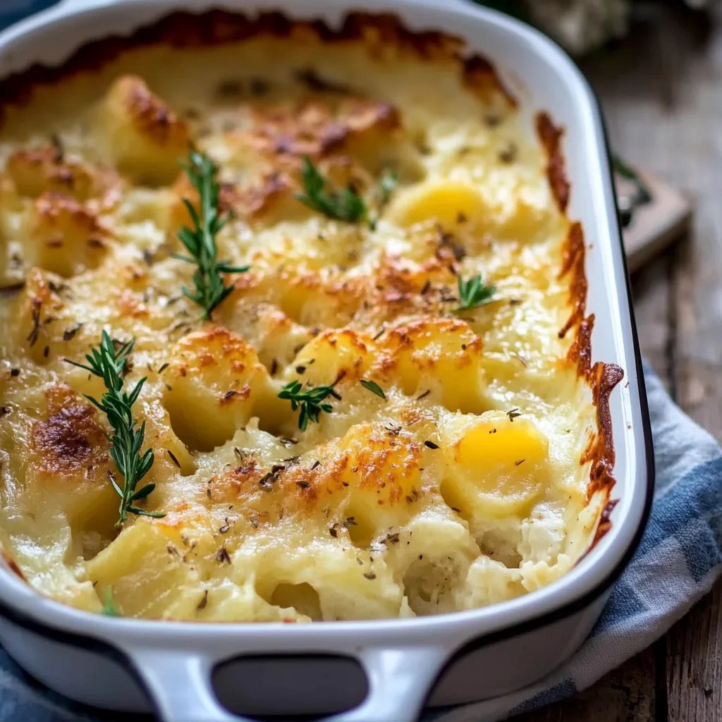 Blumenkohl-Auflauf mit Kartoffeln