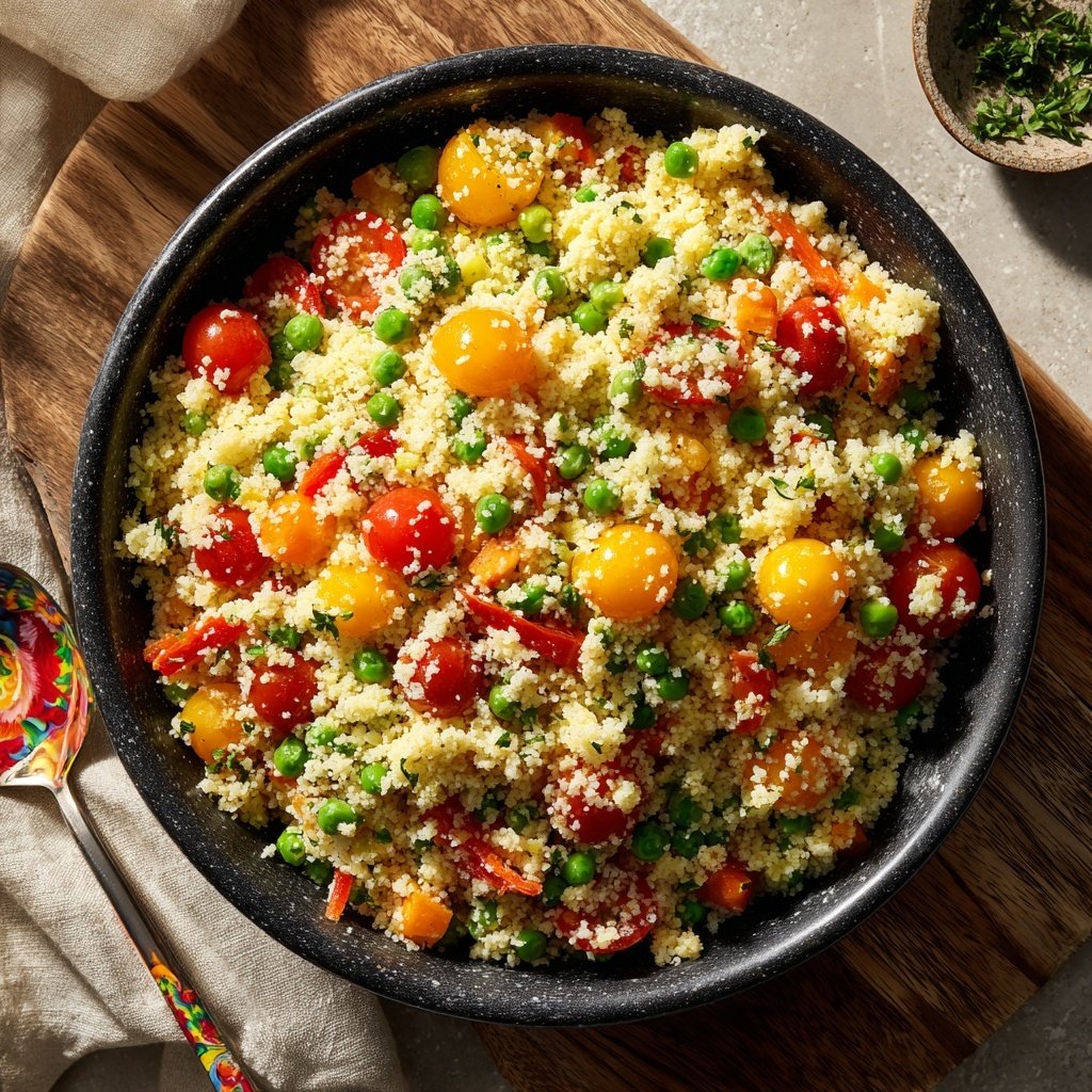 Gemüsegefüllter Frühlahrs-Couscous