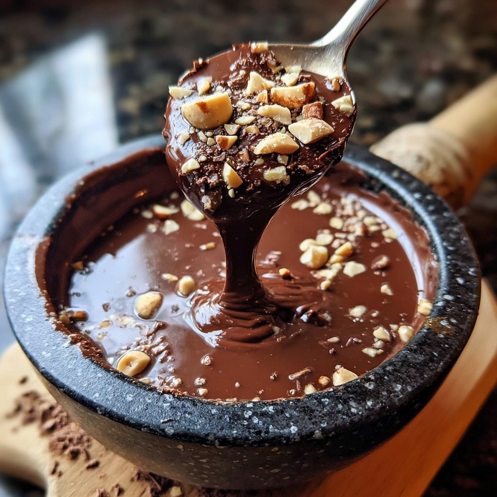 Schokoladen Haselnuss Fondue Fantasie