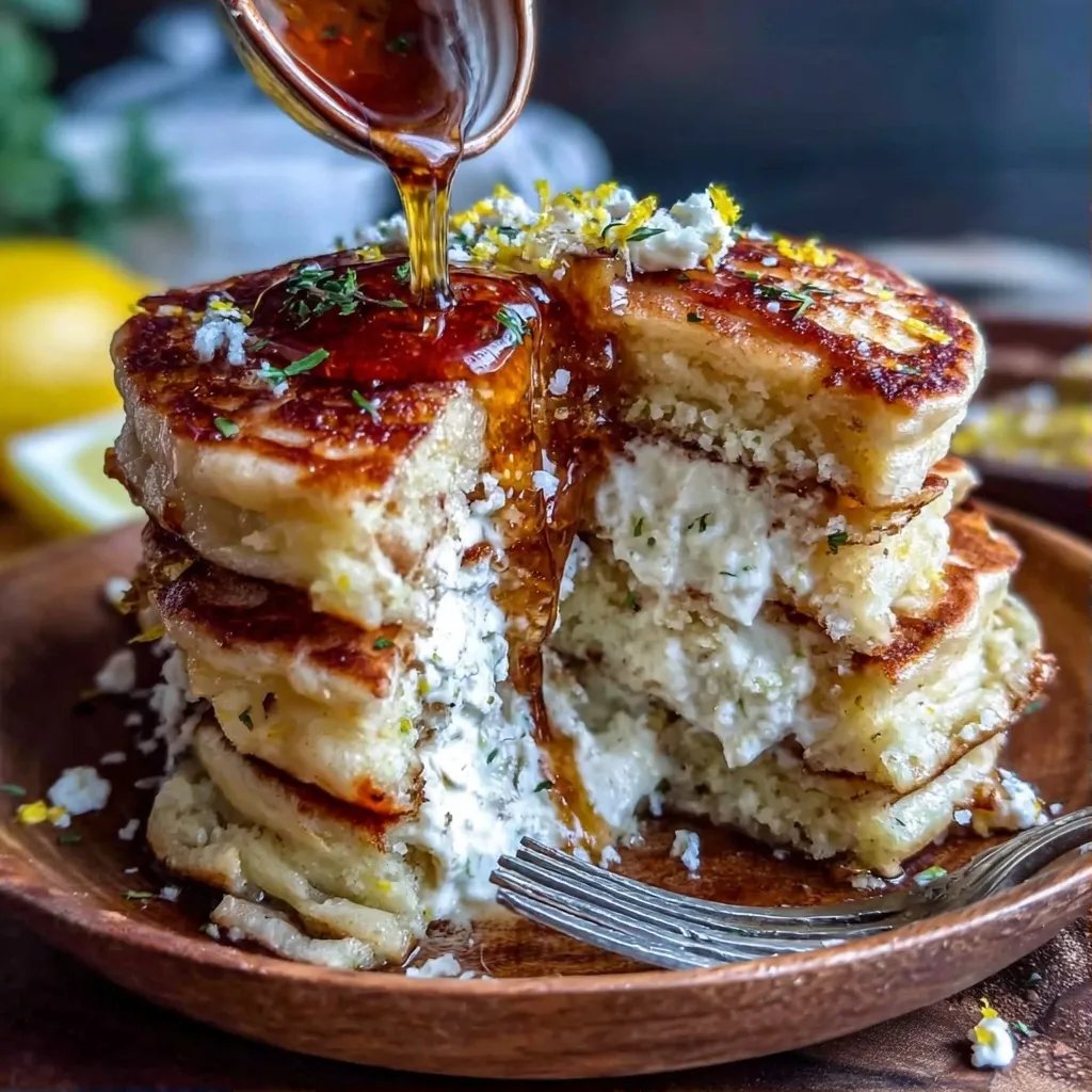 Zitronen Ricotta Pancakes