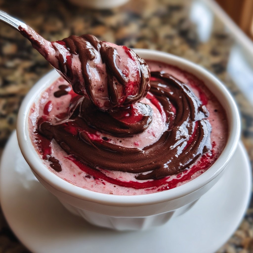 Zartbitter Himbeer Schokoladen Dip