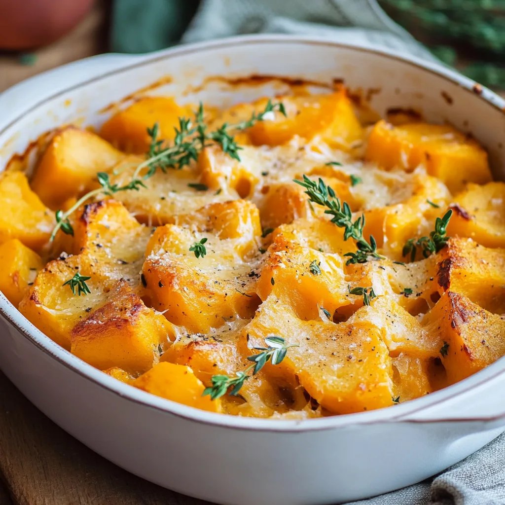 Butternut-Kürbis-Auflauf mit Gnocchi