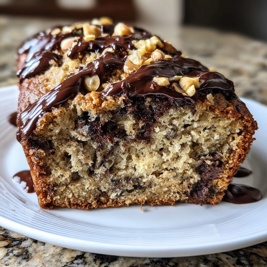 Bananen Schoko Haselnuss Kuchen