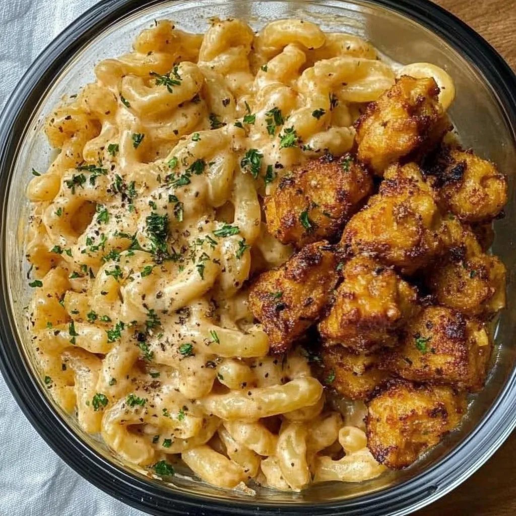 Honungs- och vitlökssmör kyckling med mac & cheese: Ett underbart ultimata recept