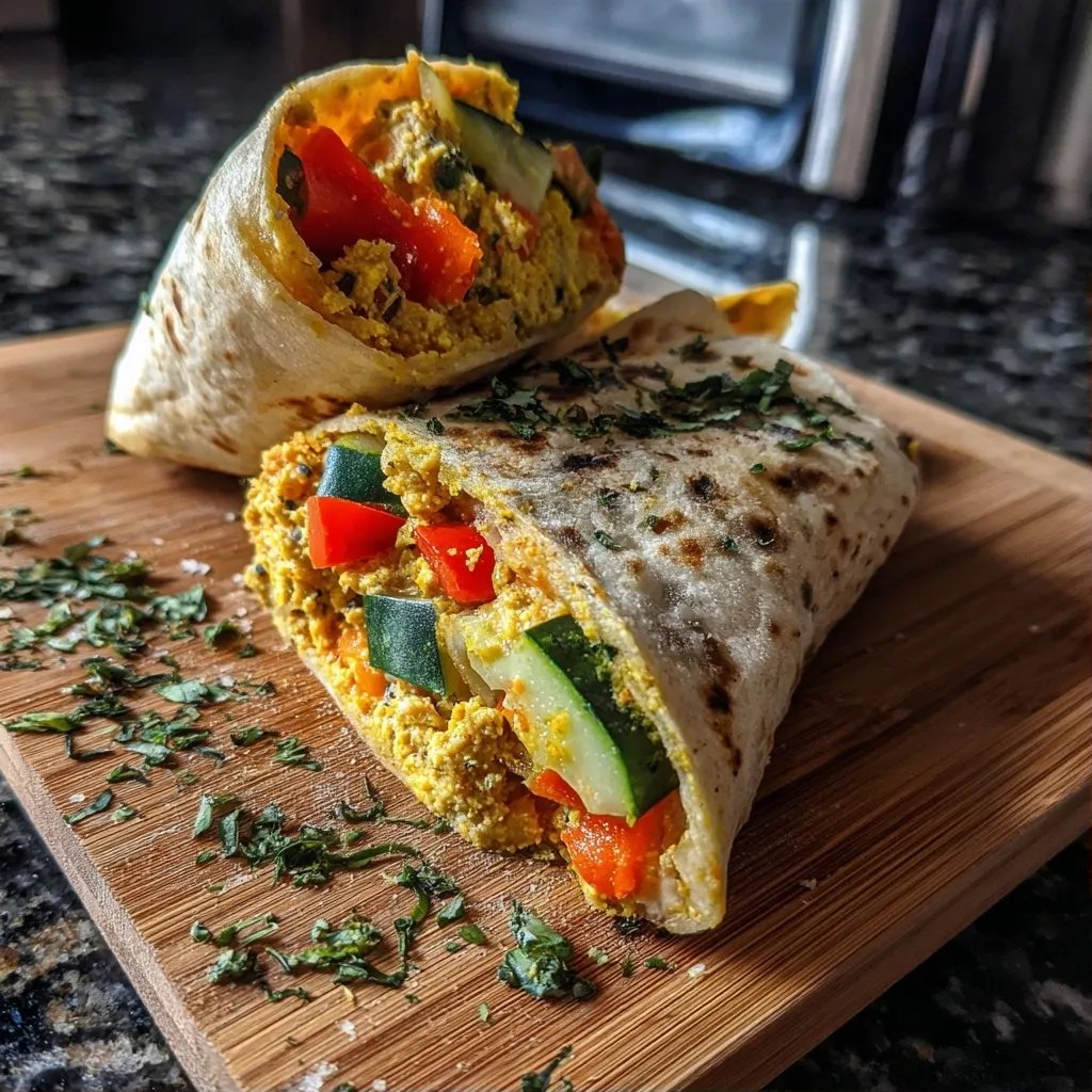Tortilla-Wrap mit Hummus