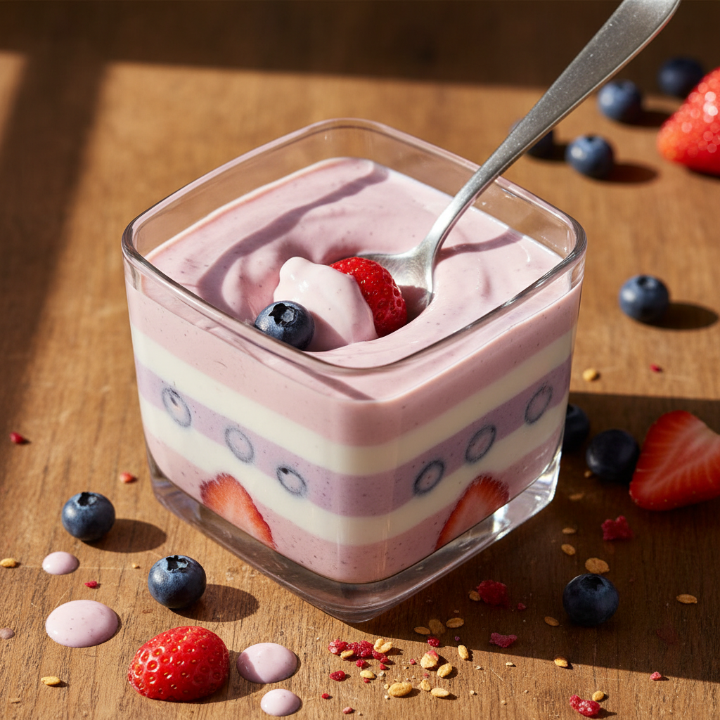 Einfaches Beeren Joghurt Parfait