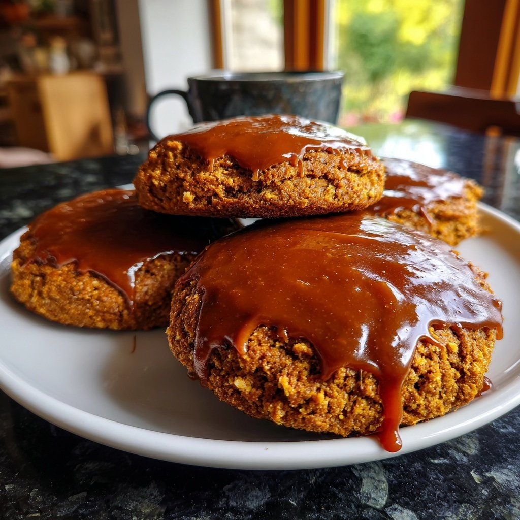 Lebkuchenplätzchen Gewürzter Melasse Frosting